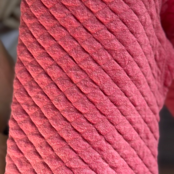 J.Crew Authentic Fleece Quilted Quarter Zip Pullover Size L - Picture 5 of 6